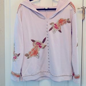 Sundance embroidered hooded sweatshirt